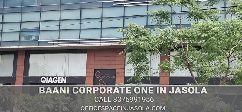 View of Apollo Hospital Metro Station from Baani Corporate One building in Jasola.