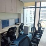 Modern fully furnished 50-seater commercial office space spanning 6,500 sq ft available for sale in Jasola District Centre, Delhi.