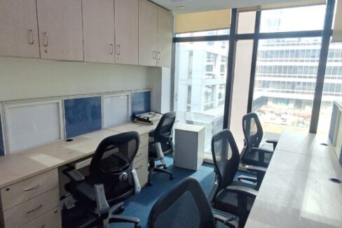 Modern fully furnished 50-seater commercial office space spanning 6,500 sq ft available for sale in Jasola District Centre, Delhi.