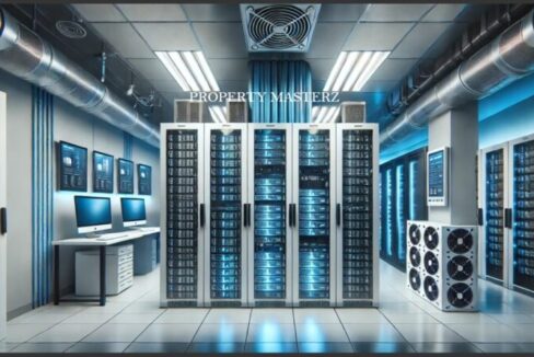 Server room and HVAC technical specifications for corporate office leasing in Jasola District Centre.